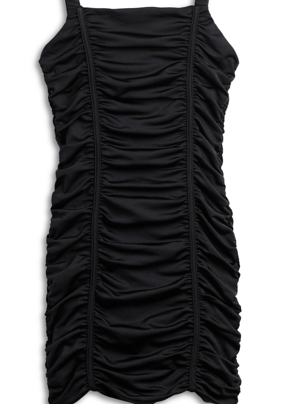 Katie J NYC Black Ruched Girls' Formal Dress